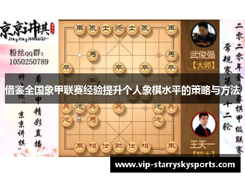 借鉴全国象甲联赛经验提升个人象棋水平的策略与方法
