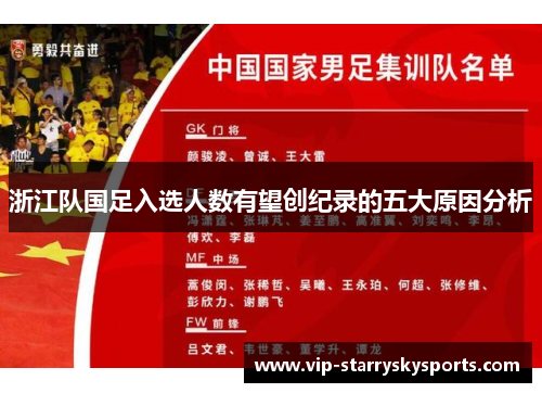 浙江队国足入选人数有望创纪录的五大原因分析